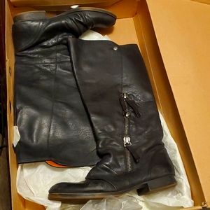 Nine West Vintage America weathered look black boots
